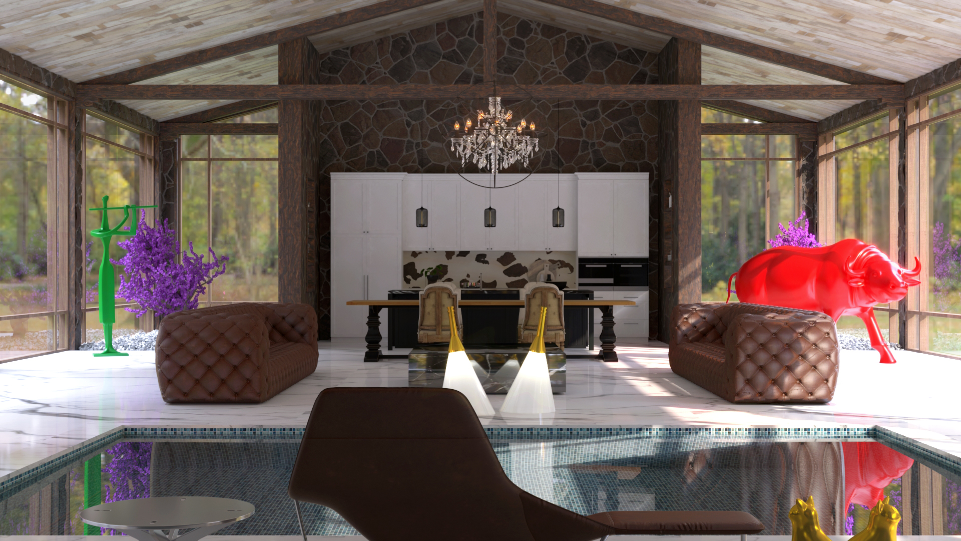 jungle glass house 1